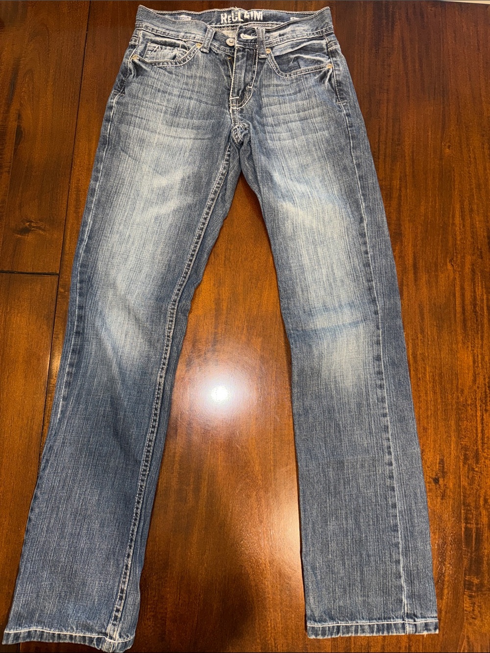 Reclaim Boy’s Straight-Leg Faded Blue Jeans